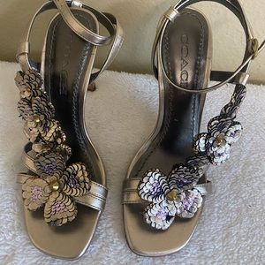 Flower coach heels